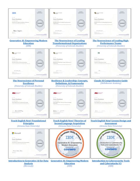 Certificate portfolio page 6